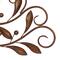 Brown Traditional Scroll & Leaf Metal Wall Accent